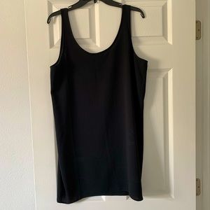 Black Sleeveless Shift Dress